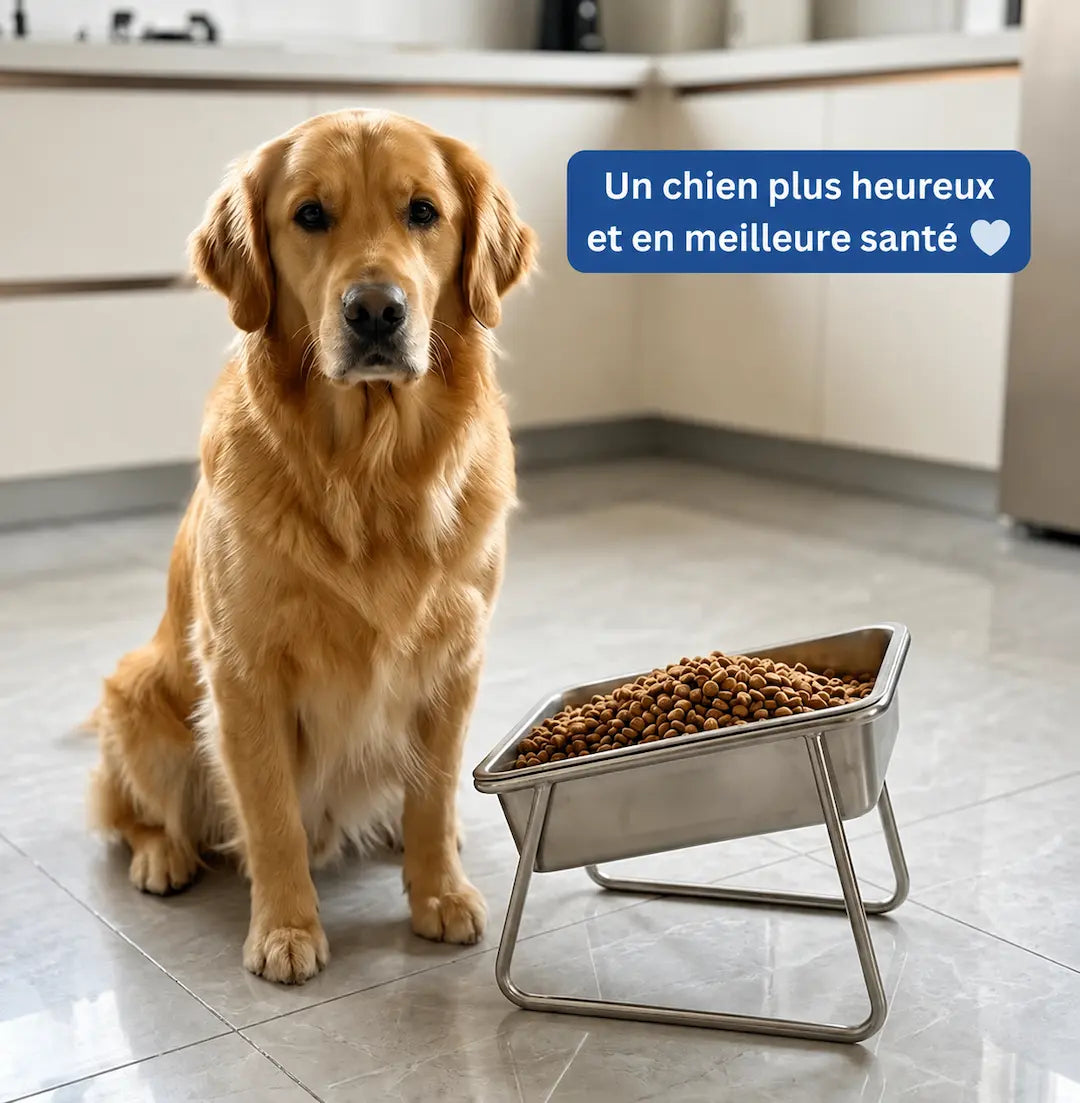 Gamelle orthopédique ErgoWoof™ — Grand Format